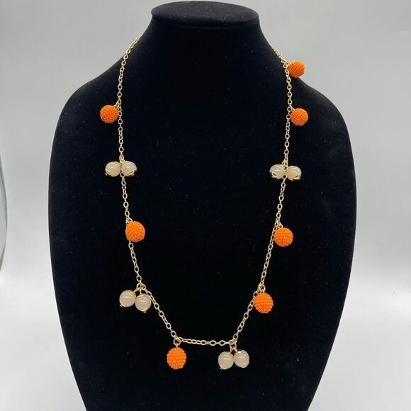 J.Crew Long w/ Detailed Beads Necklace NWT